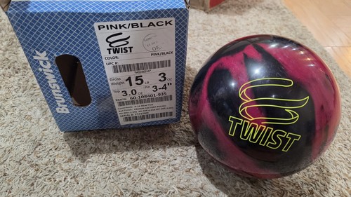 Brunswick twist pink black - twist,