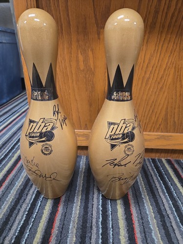 Signed gold pba tour bowling - pba,